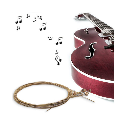 8 sets of 24 guitar strings, replacement steel strings for the acoustic guitar string changing tool 2