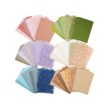 96 Blatt strukturiertes Scrapbook-Papier und Netzgewebe, sortiertes Set, 6er-Packung gemischtes Spezialpapier