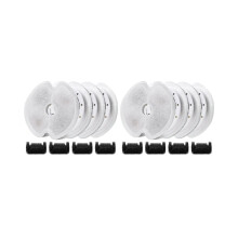 8x Cat Water Filters for Fountains 67oz/2L Activated Carbon Filters with Pre-Filter Sponges for Pet Water Fountains