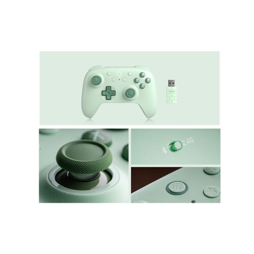 8BitDo Kabelloser 2,4-GHz-Gaming-Controller mit Hall-Effekt-Joystick für PC, Raspberry Pi und Android, 2