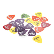 Alice 20 stuks 0,71 mm gladde nylon medium plectrums voor elektrische/akoestische gitaren