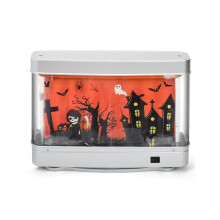 Aquarium light, aquarium decor, night light, virtual Halloween dynamic LED table lamp for room decoration at home, office, UK plug