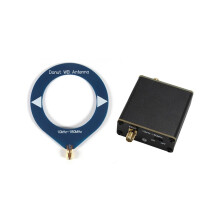 Donut-Breitbandantenne 10 KHz - 180 MHz mit Niederimpedanzkonverter für Radio, Walkie-Talkie, SDR, Blau