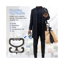 Shopping bag carrier, shopping bag holder with handle, 4-pack. Robust shopping bag holder for shopping bags.
