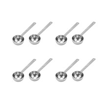 Stainless steel coffee scoop, 8 measuring spoons, 30 ml long-handled metal coffee spoons, set