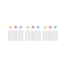 Wax melting molds, transparent, 38 ml, square candle molds for homemade chocolate, wax melting, wickless candles, soap making