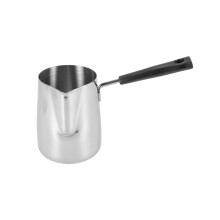 Roestvrijstalen boter- en koffiewarmer, Turkse koffiepot, botersmeltpan en melkkannetje met schenktuit