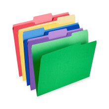 Gekleurde ordners - Gekleurde mappen - Gekleurde ordners op briefpapierformaat - (30 stuks, 21,5 x 28