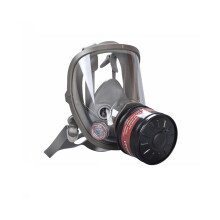 Gasmasken Survival Nuclear und Chemical, Gasmaske mit 40mm Aktivkohlefilter, Vollgesichts-Atemschutzmaske