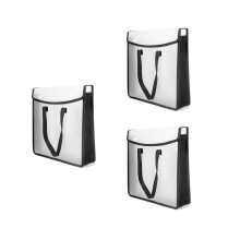 Erweiterbarer Organizer zur Aufbewahrung von Scrapbook-Papier, schwarze Papiermappe für 12 x 12 Zoll