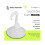 Household Wardrobe White Plastic 7cm Diameter Suction Cup Single Hook Wall Hook 2
