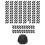 200 Pcs Black Disposable Microphone Covers Anti-Splash Dust-Proof 3