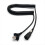Flexible cable with spring cable for handheld speaker microphone 1