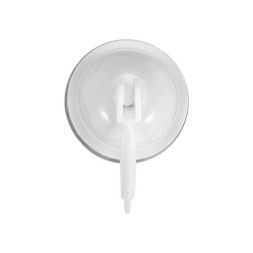 Household Wardrobe White Plastic 7cm Diameter Suction Cup Single Hook Wall Hook