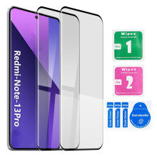 Folie din sticlă securizată Redmi Note 13 Pro 6.67 inch 2 bucăți – Protecție ecran HD 9H rezistentă la zgârieturi