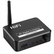 Bluetooth 5.3 audio-ontvanger, digitaal-naar-analoog-omzetter, 3,5 mm AUX-aansluiting