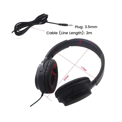 Guitar headphone amplifier audio mixer headset retractable foldable 1