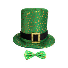 Groene hoge hoed voor St. Patrick's Day, grappige kabouterhoed voor mannen, vrouwen en volwassenen,