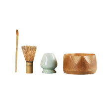 Japanische Matcha-Schale, Matcha-Mixer, Teeschale, Tee-Schneebesen, Löffel, Sieb, Tasse, Etikette, Geschenkset