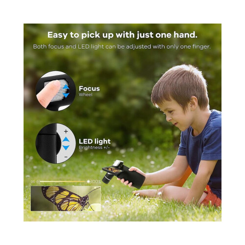 Handy digital microscope, pocket microscope with 4-inch screen, electronic FHD video microscope, supports Windows PC 1