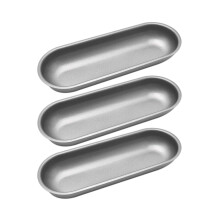 Hot-Dog-Form aus Kohlenstoffstahl, antihaftbeschichtete Backform, ovale Hot-Dog-Brötchenform für selbstgemachtes