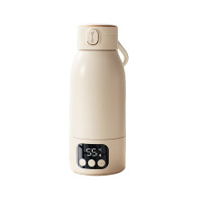 Draadloze babyflesverwarmer, 35-100C, draagbare flessenverwarmer voor gebruik buitenshuis, reiswaterkoker