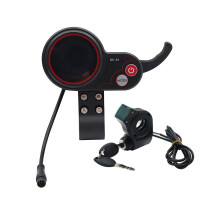 QS-S4 36V-60V Duimgashendel LCD-display + Contactsleutel, Lange Kabel voor Zero 8 9 10 8X 10X elektrische