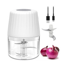 Knoblauchzerkleinerer, 250 ml, kleine Küchenmaschine, kabellos, 1 Tasse, Akku, USB-C, wiederaufladbar,