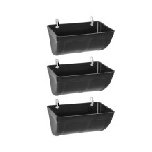 Feeding trough for chickens and goats, no waste, hanging poultry feed fence accessories, water feeding container bucket
