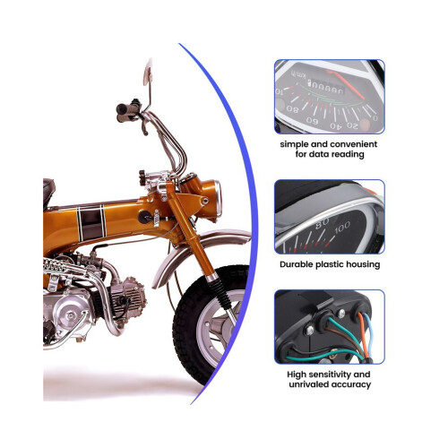Motorcycle speedometer/odometer for DAX 70, DAX CT50, CT70, digital measuring device 2