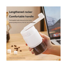 Kaffeemühle, kleine Kaffeemühle, handbetriebene Kaffeemaschine mit 30 einstellbaren Mahlgraden für Zuhause,