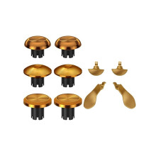 Metalljoystick-kit för PS5-spelkonsol, joystick-baksida, paddlar, triggers, knappar för PS5 DualSense-kontroll