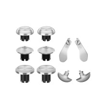Metalljoystick-kit för PS5-spelkonsol, joystick-baksida, paddlar, triggers, knappar för PS5 DualSense-kontroll