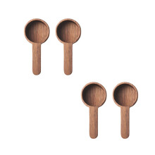 Wooden measuring spoon set, measuring spoons for tea, coffee, sugar, spices, measuring tools, 4 pieces
