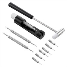 Set zum Entfernen von Armbandgliedern mit Hammer und Werkzeug zum Anpassen der Armbandlänge