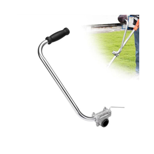 Ergonomic trimmer handle, string trimmer handle, weed eater handle extension with mounting clamp, lawn trimmer handle 1