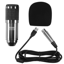 Verbesserter BM 800 USB für Computeraufnahmen, Karaoke, PC (schwarz)