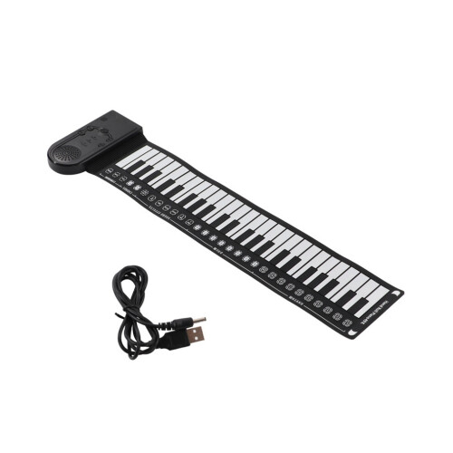 Keyboard piano, roll-up electric piano for beginners, foldable electronic piano with 49 keys