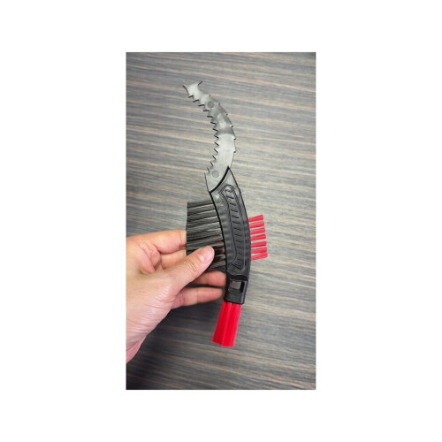 Bicycle brush, bicycle flywheel cleaning tool set, red 1
