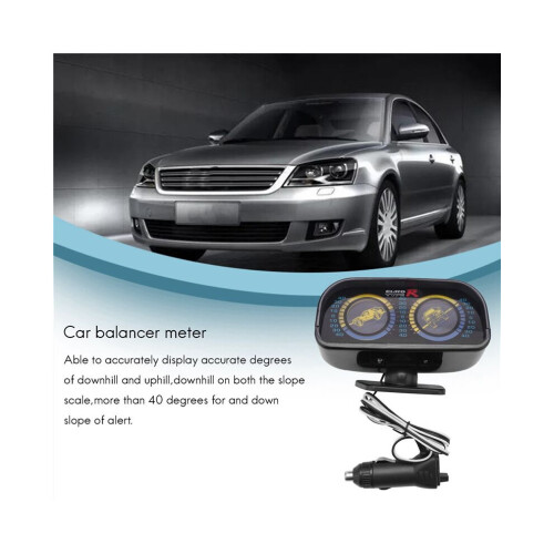 Euro Type Car Adjustable Compass Balancer Gradient Gauge Speedometer 2