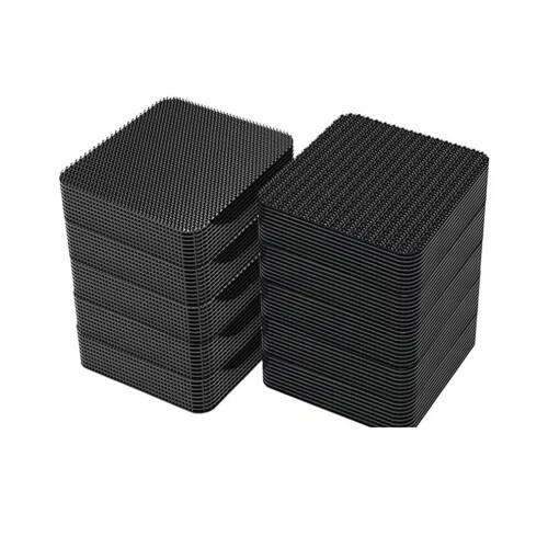Double-sided, high-viscosity hook and loop fastener for carpet fastening, suitable for securing car
