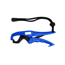 Plastic clip, fish clip controller, fish catcher, fish lifter, fishing equipment with slip rope, 25 cm, blue