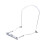 Harmonica Neck Holder 10 Holes Blues Harp Harmonica Stand Harmonic Rack - Silver 1