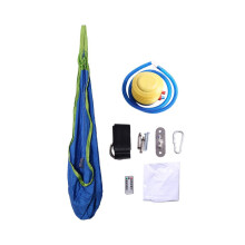Light-up swing seat for children, therapeutic sensory swing, ceiling-mounted cuddle swing, adjustable fabric hammock, blue
