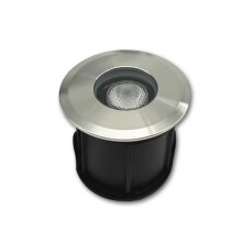 LED-Terrassenleuchte, weiß, IP68 wasserdicht, Edelstahl, Einbauleuchte für Garten, Treppe, Unterbauleuchte,