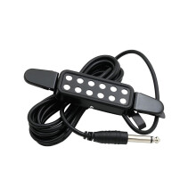 P-102 12-Loch-Tonabnehmer für Akustikgitarren, magnetischer Wandler, Gitarrenteile und Zubehör, Schwarz