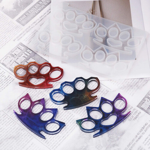 Knuckle duster silicone mold, DIY finger silicone mold (1 piece) 1