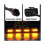 4PCS Auto LED Front Grill Lichter Externe Grill Lampe Rauch 3