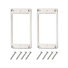 Metallene Humbucker-Tonabnehmerringabdeckung als Ersatz, kompatibel mit LP-Gitarrenmontage-E-Gitarren
