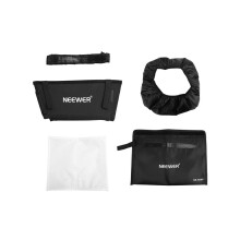NEEWER Foldable Softbox Diffuser with Grid and Carrying Bag for Various LED Lights - Improves Photography and Videography